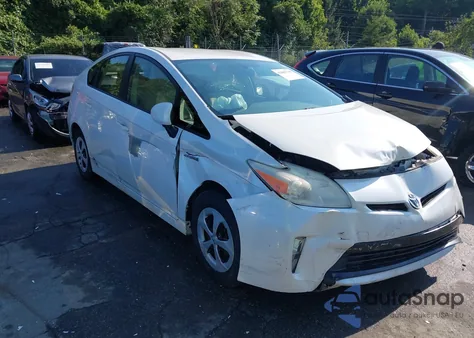 2012 Toyota Prius Three z USA, uszkodzony, nr VIN JTDKN3DU5C5418327